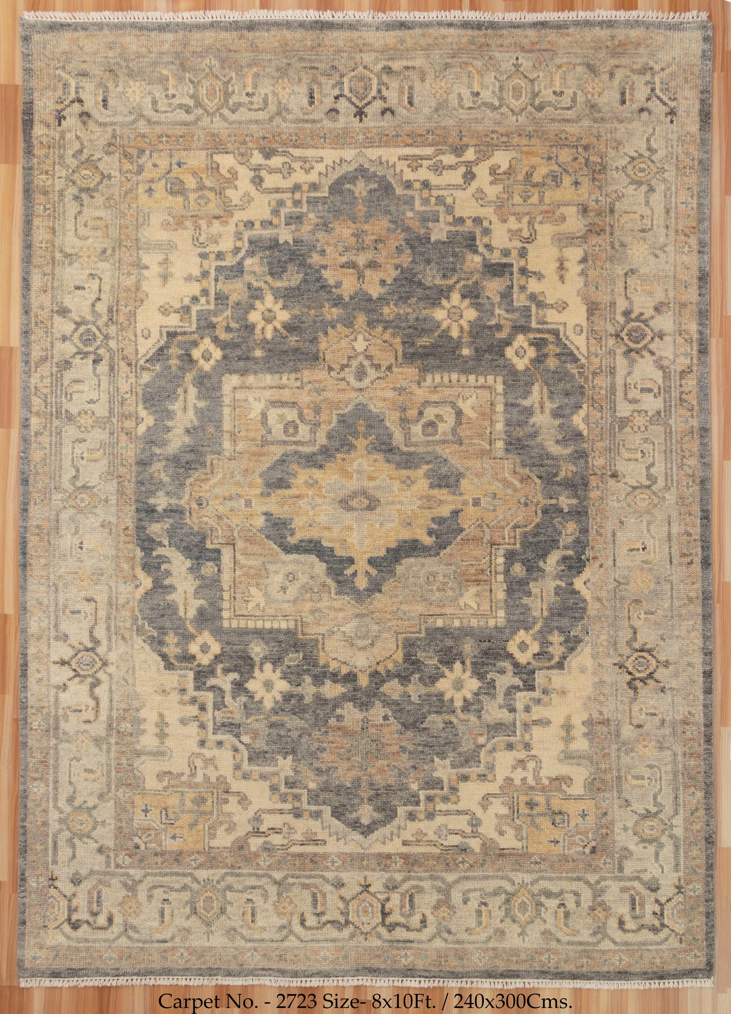8x10 Vintage Oushak Area Hand knotted Rugs | Bedroom Turkish Muted Handmade Rugs | Traditional Persian Oriental Wool Rugs